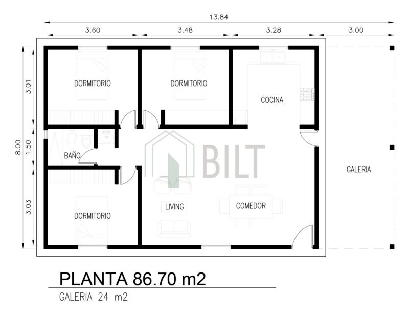 Vivienda 110.70 m2 - Imagen 2